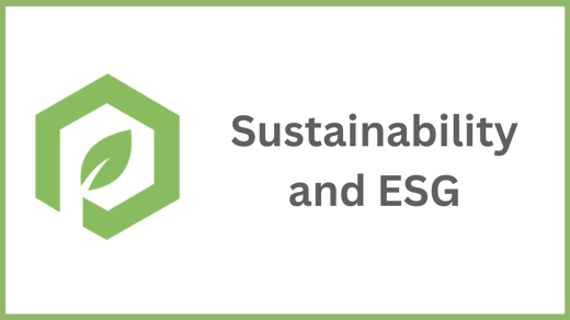 Sustainability and ESG